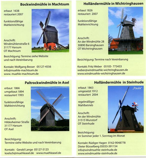 Mühlen um die Ecke