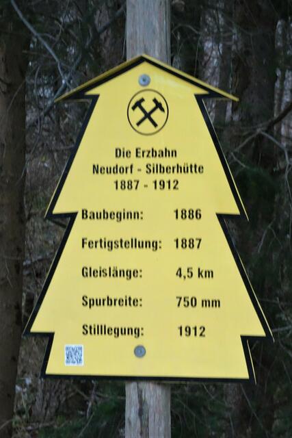 Auf dieser Erzbahn, auch als Hochbahn bekannt, wurde das Erz aus dem Neudorfer Revier nach Silberhütte befördert