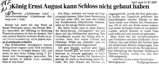 Blanke Teich bericht von Wolfgang Hennes