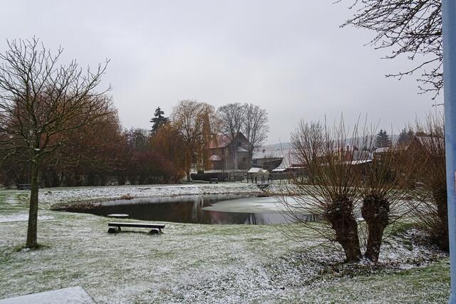 Durch den Dorfteich in Pansfelde fließt die Schwennecke