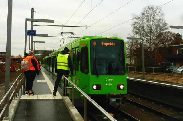 Nach einem kurzen Halt...