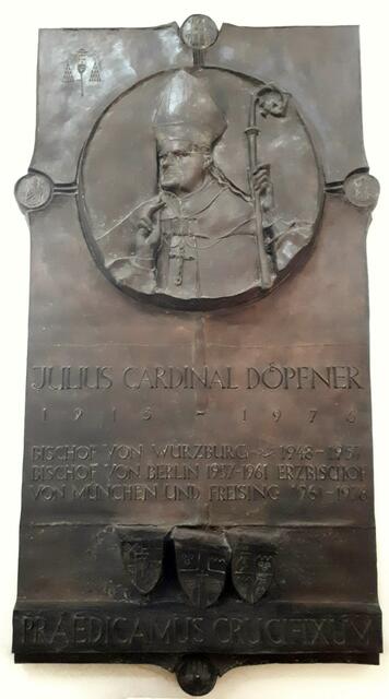 Julius Cardinal Döpfner - geb. 26.08.1913 in Bad Kissingen - gest. 24.07.1976 in München