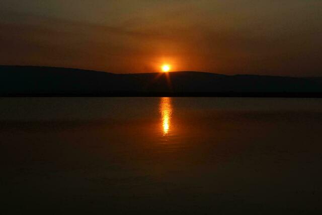 Sonnenuntergang am Lake Mburo