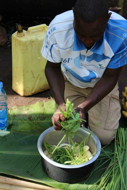 Lokale Bananensaft-Produktion.