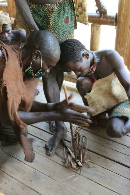 Feuer machen auf die altmodische Art