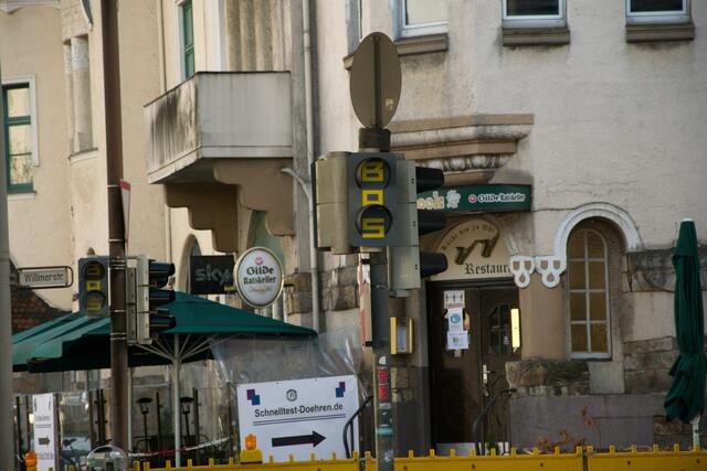 ... Hier sind alle Ampelsignale verdeckt. ...