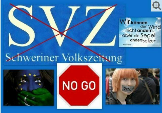 Liebe Schweriner kaufen Sie bitte nicht mehr die angebliche Volkszeitung , da ist der Titel der Zeitung schon eine Lüge.