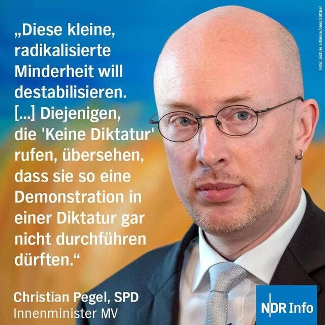Hier die Meinung des Innenministers Pegel zu den Minderheiten