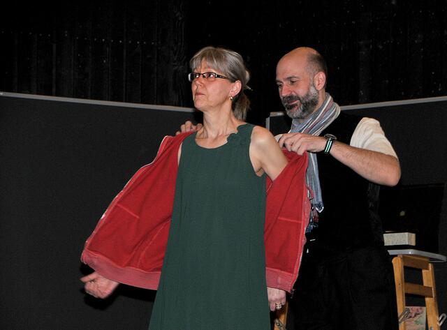 Proben für das neue Theaterstück im Freizeitheim Döhren