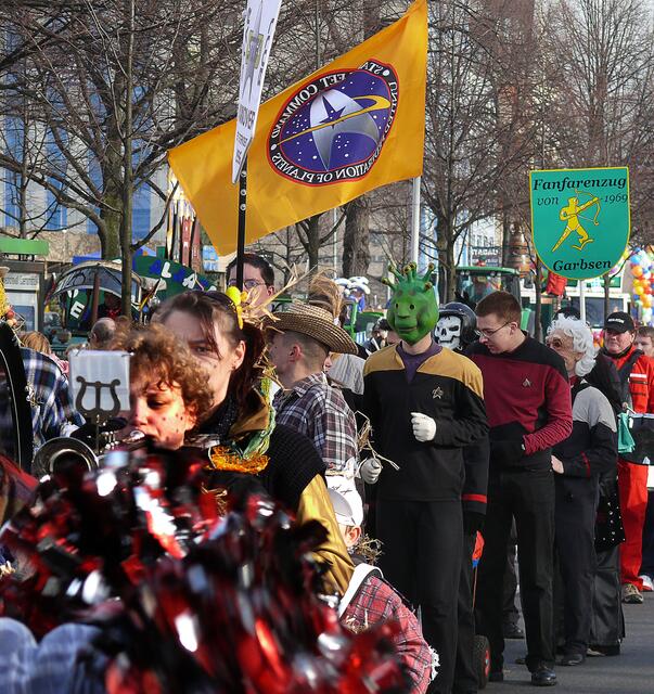 Karnevalsumzug in Hannover im Februar 2007.