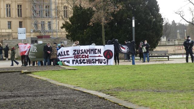 Es war auch Gegenproteste