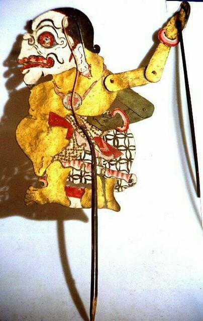 ein Dämon aus dem javanischen Schattentheater