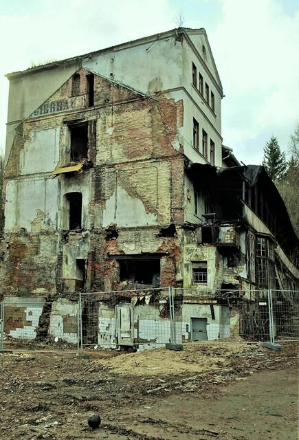 das ehem. Kur-und Logierhaus Mewes in Mägdesprung. Bis 1990 war es ein Erholungsheim der Otto von Guericke Universität Magdeburg