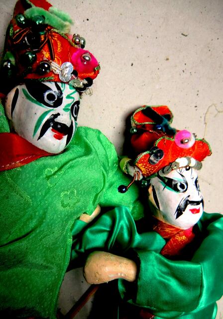 chinesische Theaterpuppenfiguren