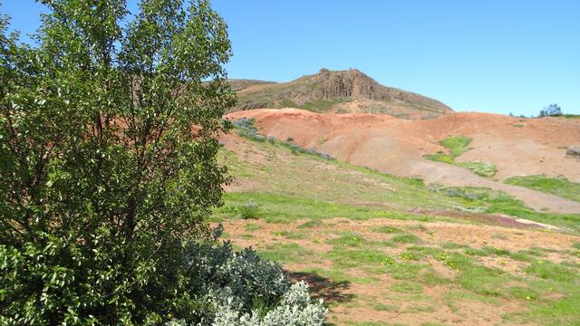 Landschaft bei den Geysiren