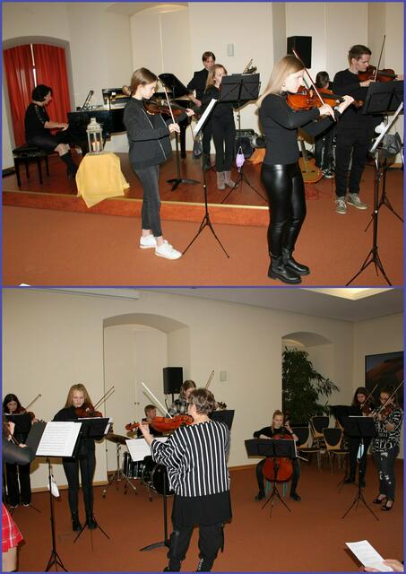 Eine beeindruckende Performance lieferte das Streicherensemble der Musikschule Wertingen unter der Leitung von Krystyna Hüttner.