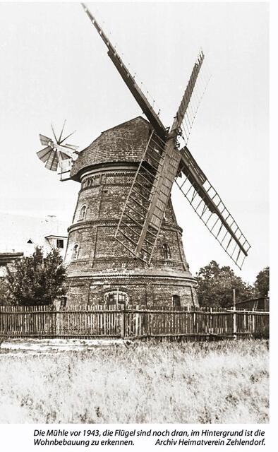 So sah die Mühle früher aus. Das Bild stammt aus dem kostenlosen Stadtmagazin und hat kein Copyright, daher kann ich es zum Vergleich hier einstellen. Es existiert sogar ein noch älteres Archivfoto, das die Umgebung der Mühle als freies Feld mit weidenden Schafen zeigt, dieses ist jedoch urheberrechtlich geschützt und kann daher nicht verwendet werden.
