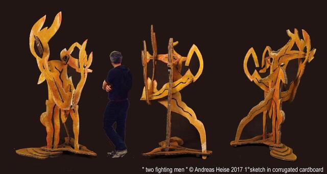 zwei kämpfende Männer