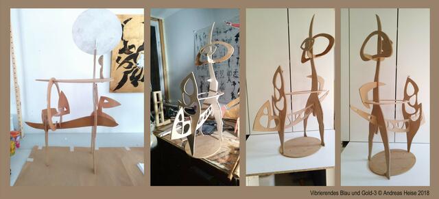 Vibrierendes Blau und Gold