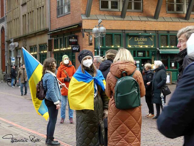 Solidarität mit Ukrainern, Freunden und Verwandten