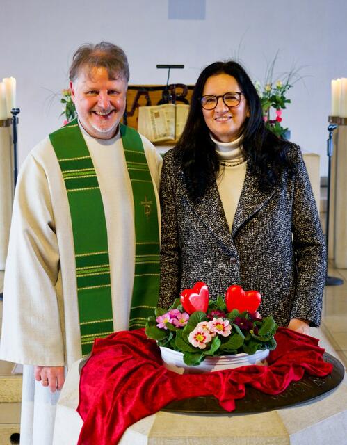 Der MarriageWeek-Gottesdienst am 6. Februar 2022 in der evangelischen Pauluskirche in Kaufering wurde von dem Ehepaar Andrea und Alfred Mayer gestaltet. - (Foto: Ulf J. Froitzheim - Archiv des Landsberger MarriageWeek-Forums - Verwendung mit freundlicher Genehmigung)
