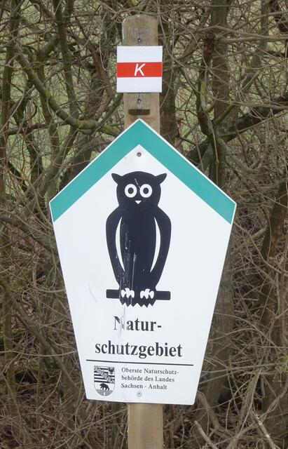 das rote K steht für Karstwanderweg