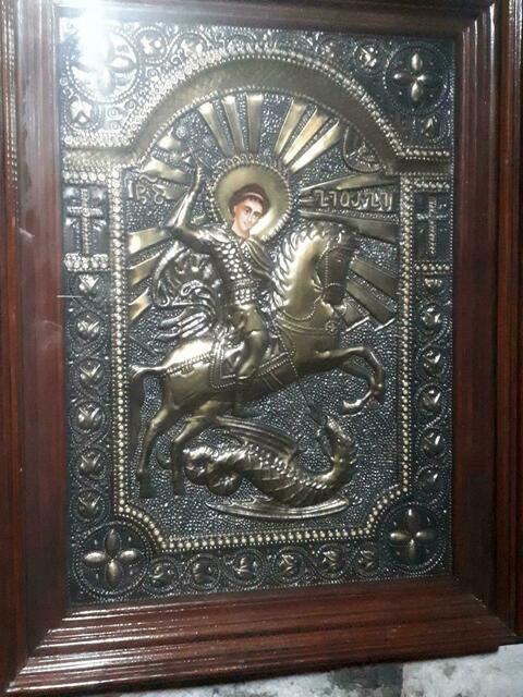 Drachentöter Georg in der Sioni-Kirche.