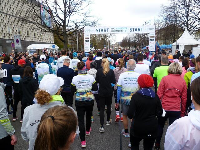 Startaufstellung 10-km-Distanz – Block B.