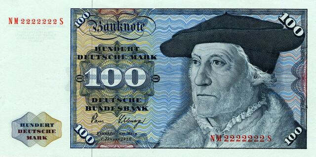 Sebastian Münster auf 100 DM-Schein > gemeinfrei > https://de.wikipedia.org/wiki/Sebastian_M%C3%BCnster#/media/Datei:100_DM_Serie3_Vorderseite.jpg - mehr zu Sebastian Münster auf dieser Seite unter Geschichte | Foto: wie vor