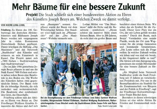 Artikel der Friedberger Allgemeine vom 7. April 2022.