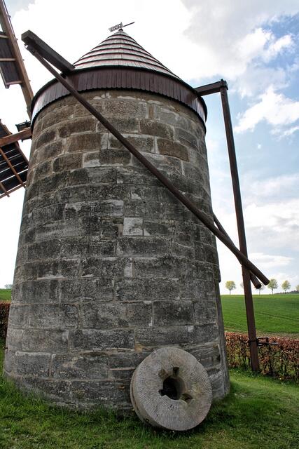 ein Schrotgang befindet sich in der Mühle