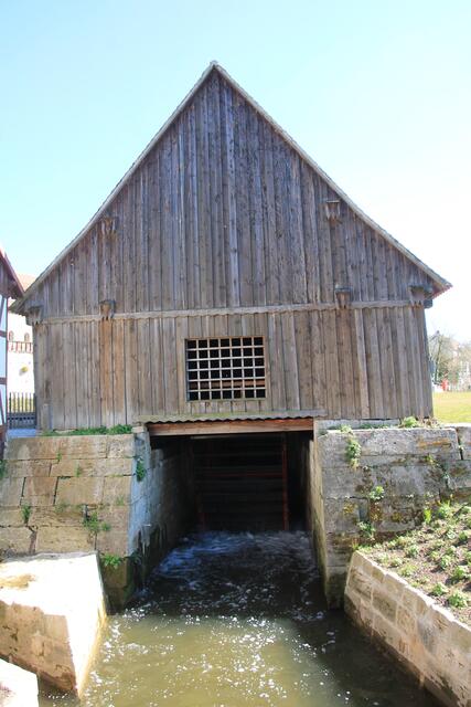 Eines der Wasserräder...