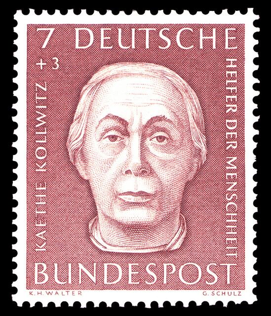 Käthe Kollwitz | Foto: https://upload.wikimedia.org/wikipedia/commons/b/b2/DBP_1954_200_Kollwitz.jpg