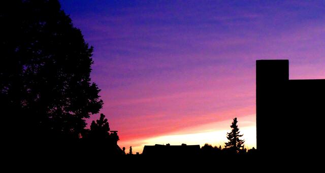 Saharastaub sorgte für einen herrlichen Sonnenuntergang.
