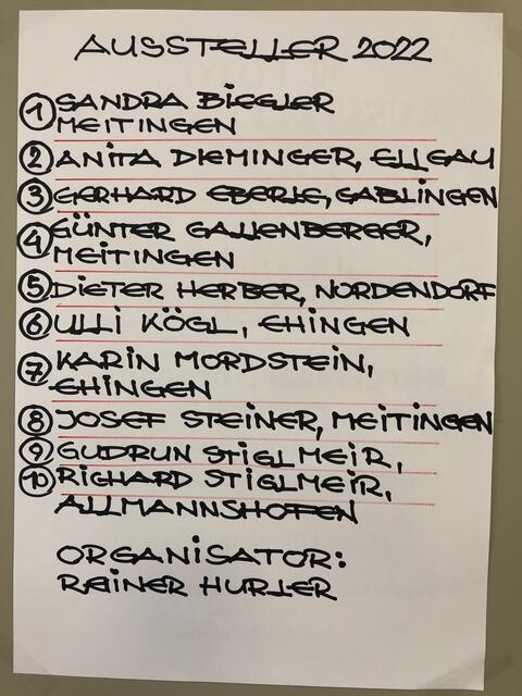Die Aussteller 2022.