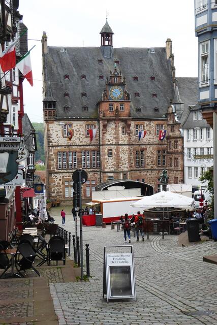 Das Marburger Rathaus am 01.05.2022.