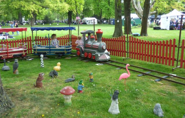 Man konnte auch mit dem Zug anreisen