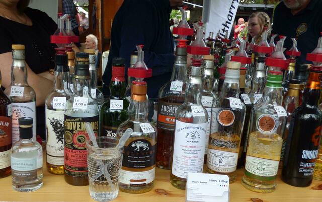 Natürlich das Whisky-Tasting