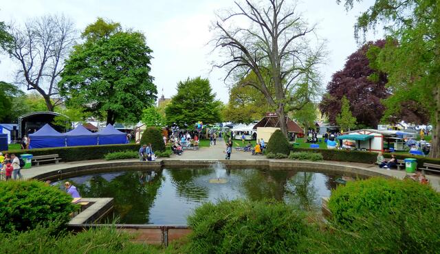 Blick vom Rundtempel