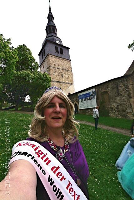 der schiefe Turm ist Wahrzeichen von Bad Frankenhausen