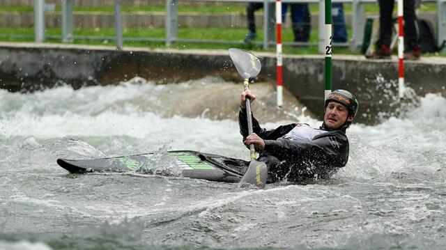 Ob Leistungsklasse oder Junioren - die Kanutinnen und Kanuten kämpften auf dem Olympiakanal um die besten Platzierungen! Foto von Michael Lehner erstellt.