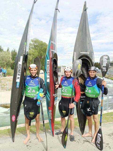 von links Aigner,Hengst,Hegge | Foto: Horst Woppowa