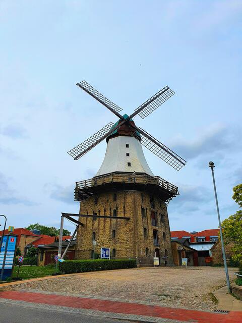 Die höchste Windmühle in Schleswig-Holstein