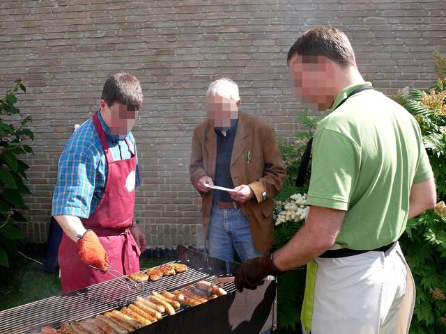Grillwürste gab es natürlich auch