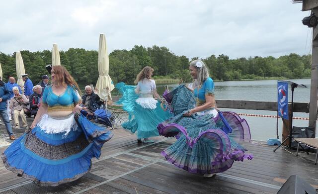 Der Silbersee bietet eine sehr schöne Kulisse.