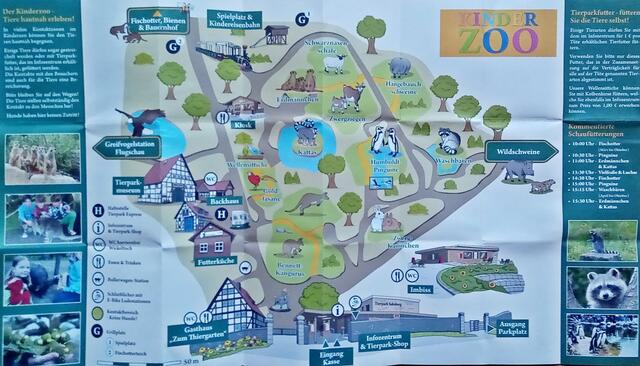 Entdeckerplan Kinderzoo Tierpark Sababurg