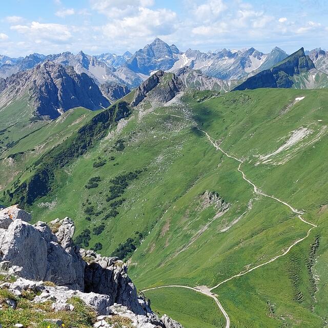 Blick zum Hochvogel