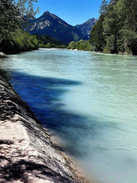 Der Lech, der grenzüberschreitende Fluss
