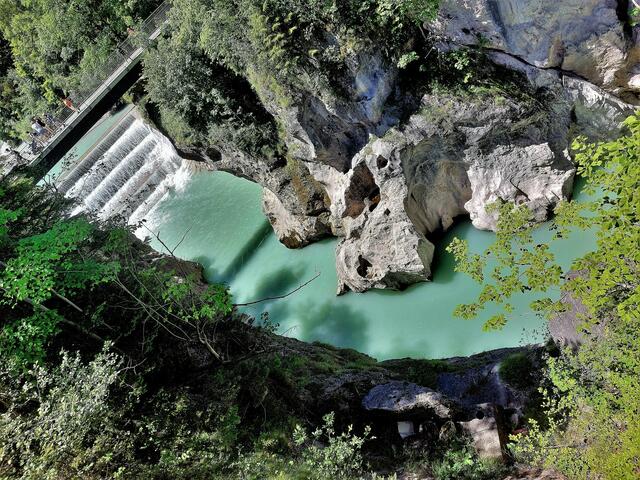 In Jahrtausenden hat das Lechwasser sich durch das Gestein hindurchgefressen