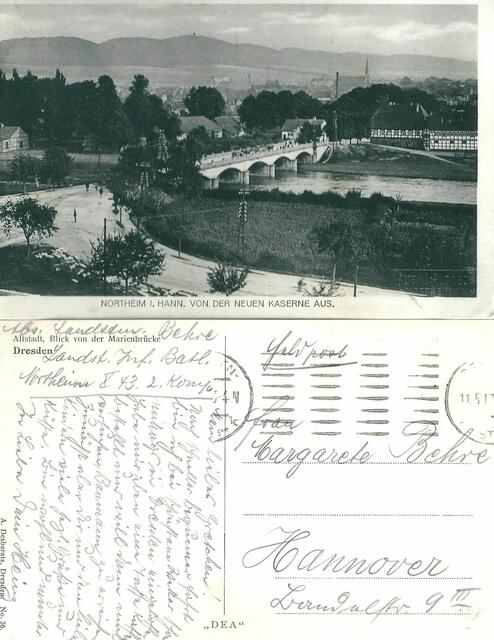 1. Weltkrieg, Landsturmmann Heinz Behre in Northeim